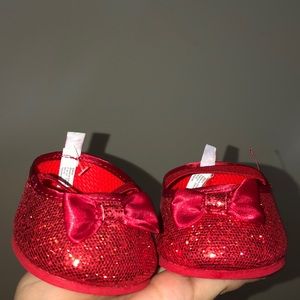 Red Sparkly Build a Bear Shoes